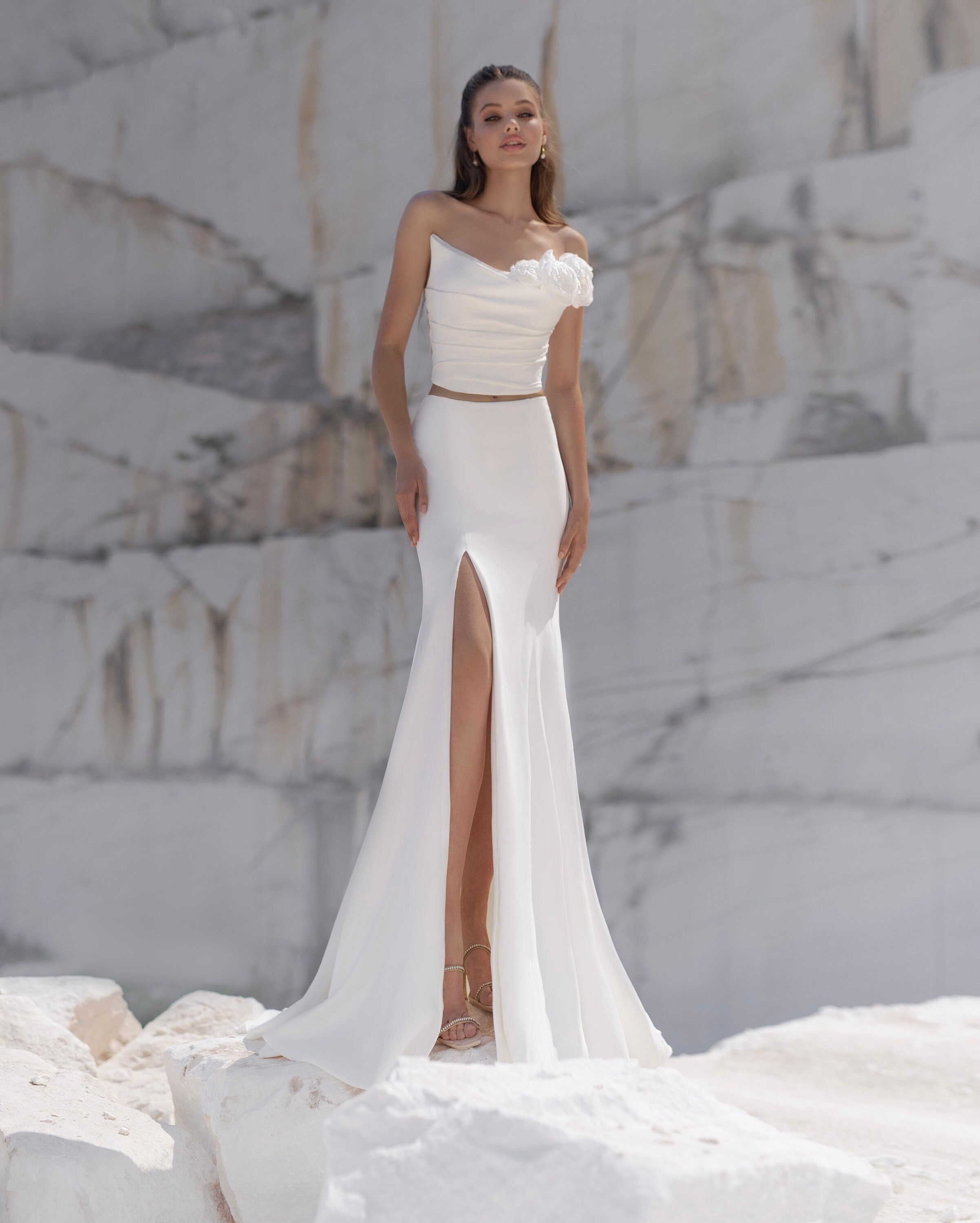 Fishtail skirt white deals
