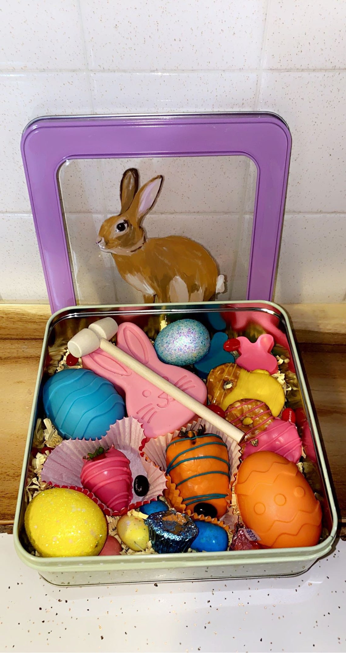 Breakable Egg/Chocolate Easter Egg/Candy filled/ Easter Bunny Etsy