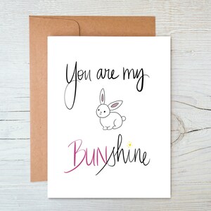 You Are My Bunshine | Happy Easter Card