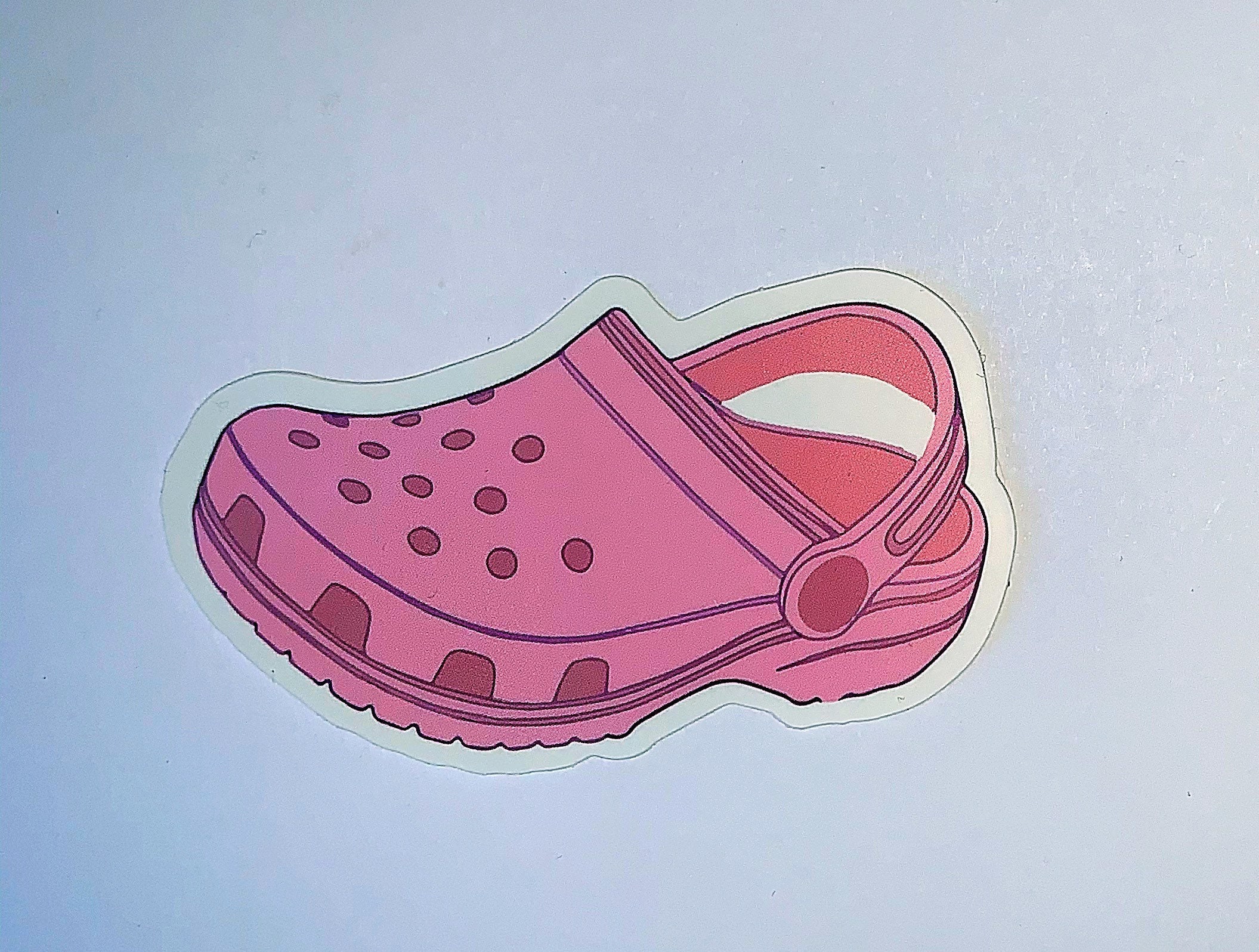 Pink Croc Sticker Individual Sticker Laptop Tablet - Etsy