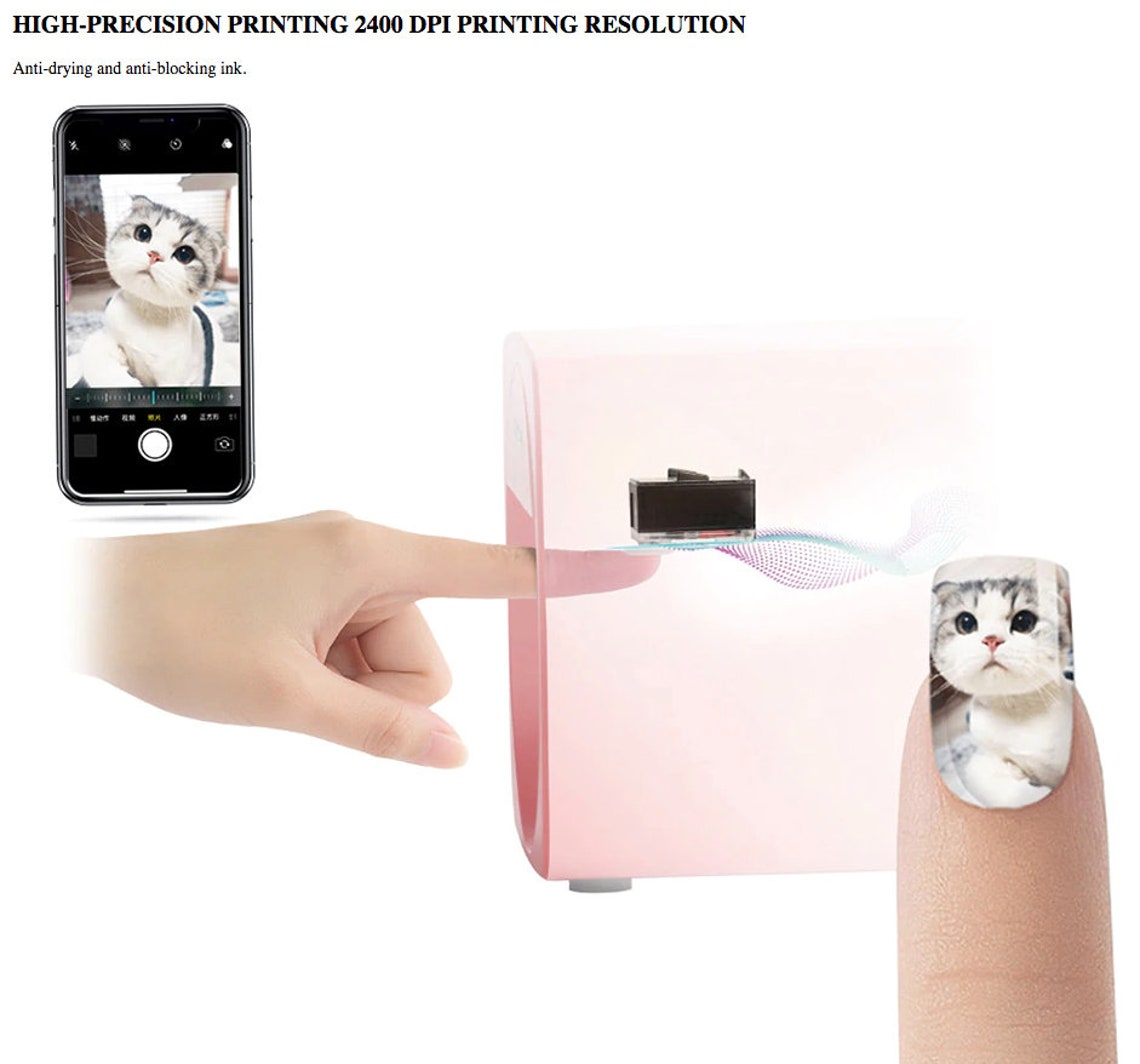 Wifi Mobile Digital Nail Art Printer DIY and Salon Ready image 7