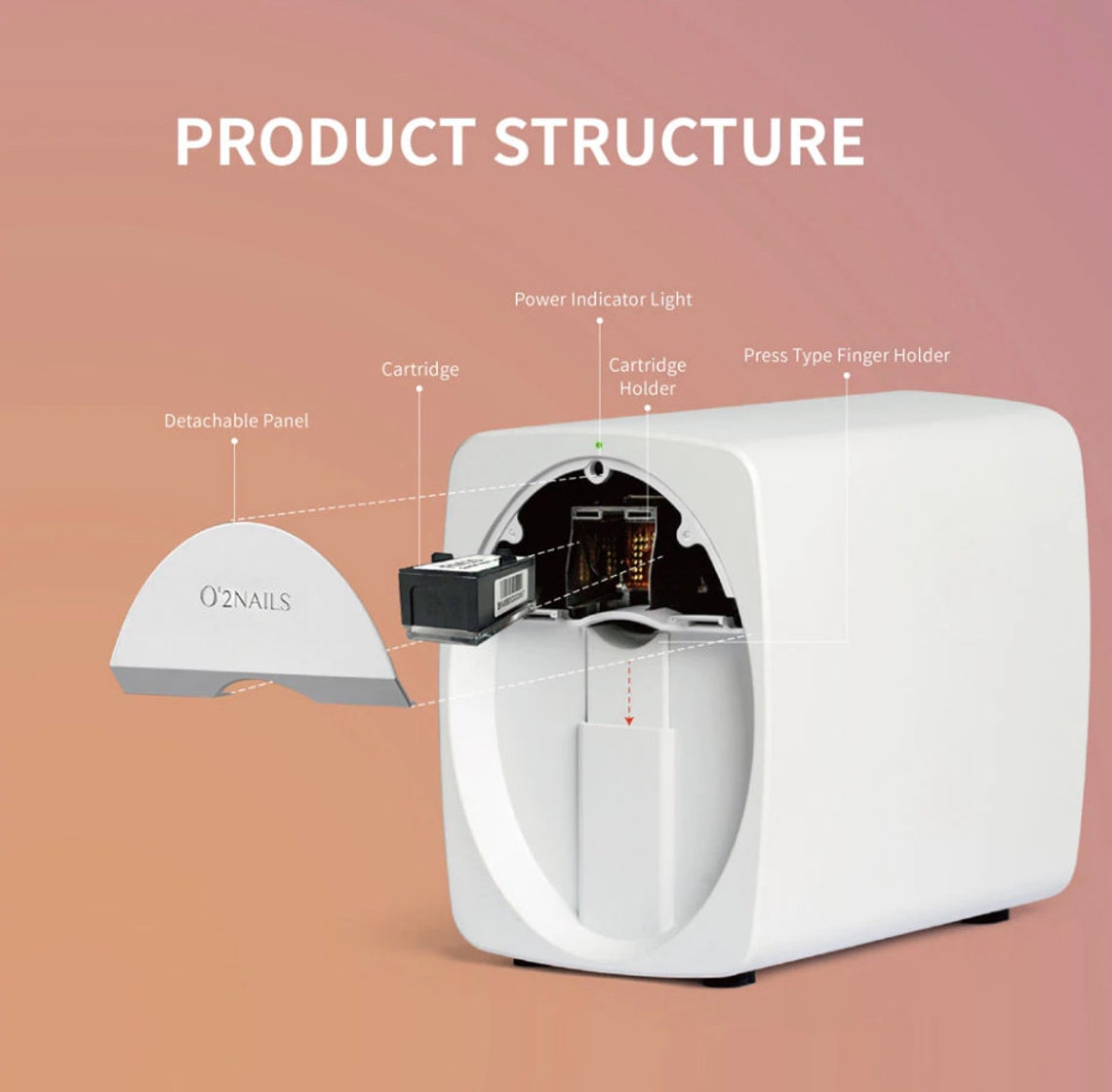 Wifi Mobile Digital Nail Art Printer DIY and Salon Ready White