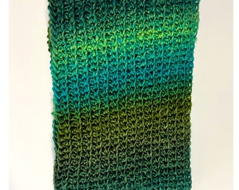 Green and Blue Scarf (Small)