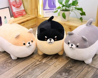 squishy corgi plush pillow