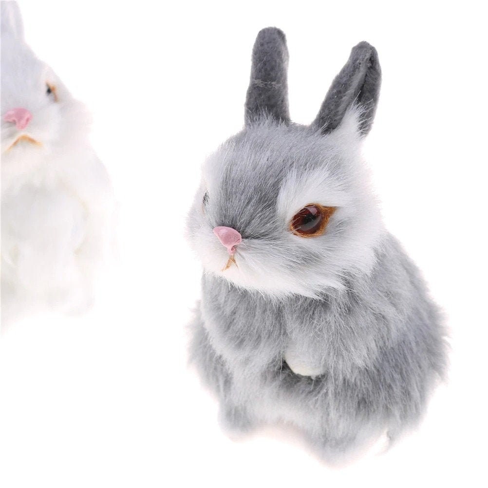 Cute Fluffy Bunny Plush Toy Easter Bunny Plush Fluffy Etsy