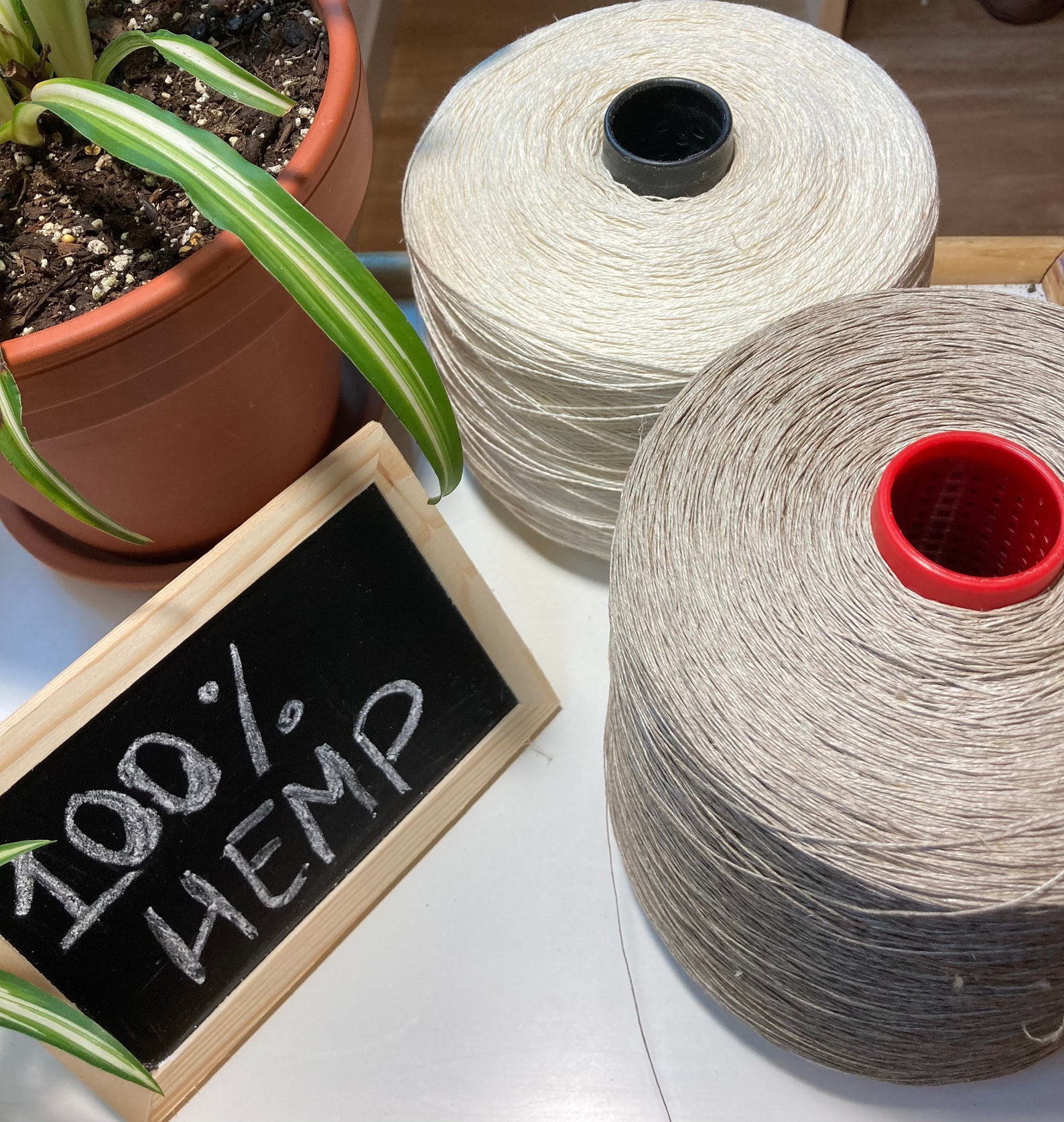 Plant Based Yarn Hemp European Thread 10/4 - No Plastic - Natural Fiber ...