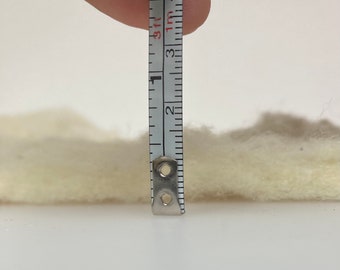 Sheep wool batting all natural fabric, 500gsm, 1/2&quot; thickness, 7,5&#39; width, by the foot