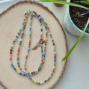up-cycled prisma necklace