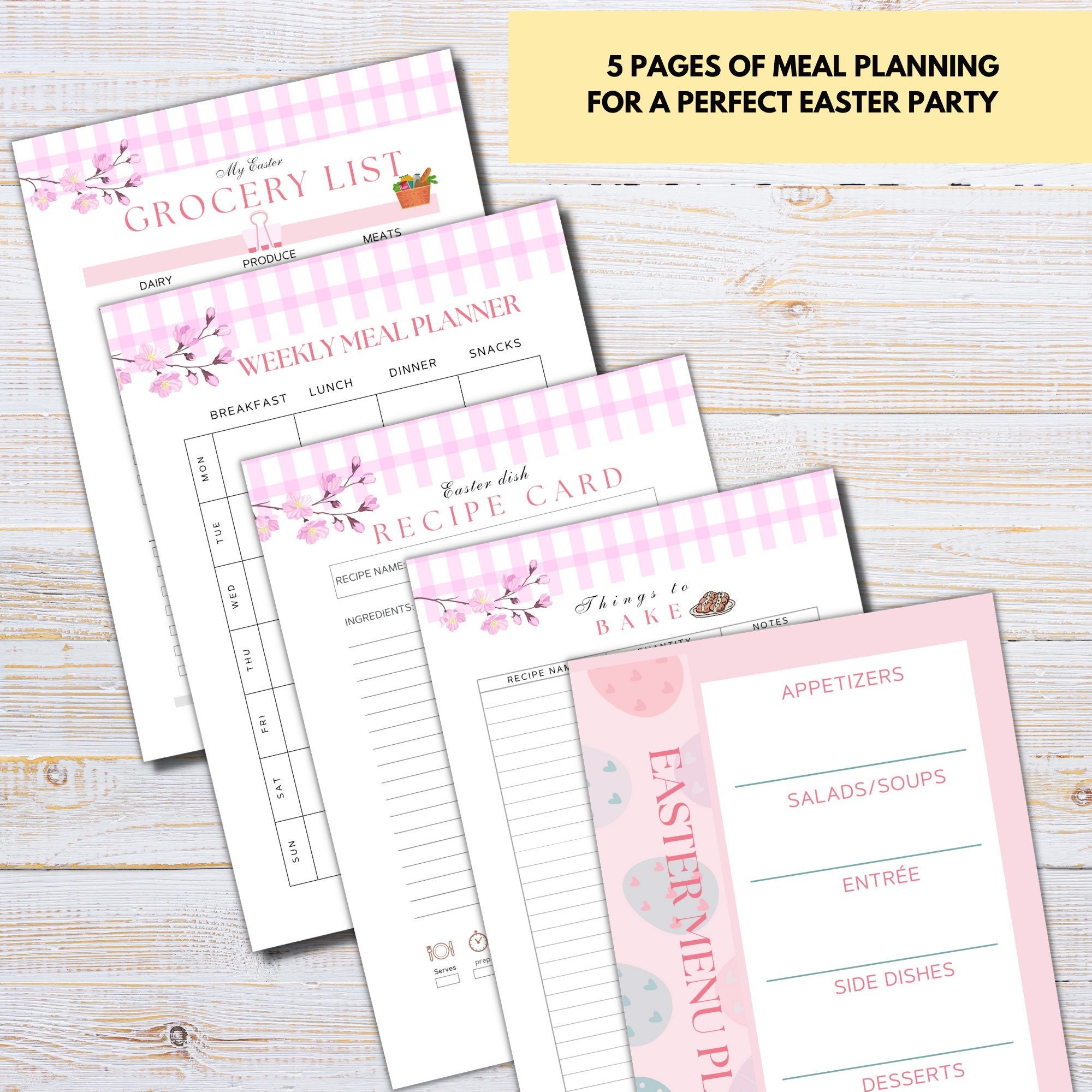 Free Easter Planner Printable Download