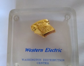 Lucite Western Electric Paperweight