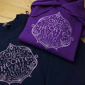 Child of Hecate - Goddess of Witchcraft - Greek Gods, Demigod and Half-Blood embroidered crewneck- Queen of the Witches Mythology