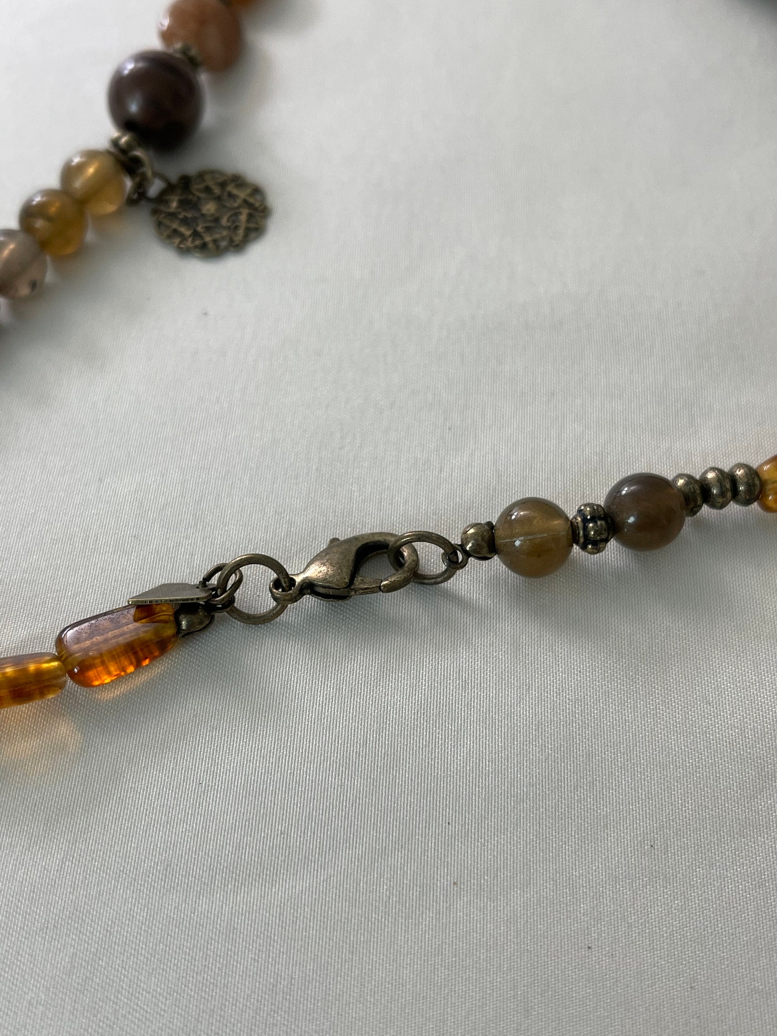 Vintage Cookie Lee Bead and Stone Long Necklace - Etsy