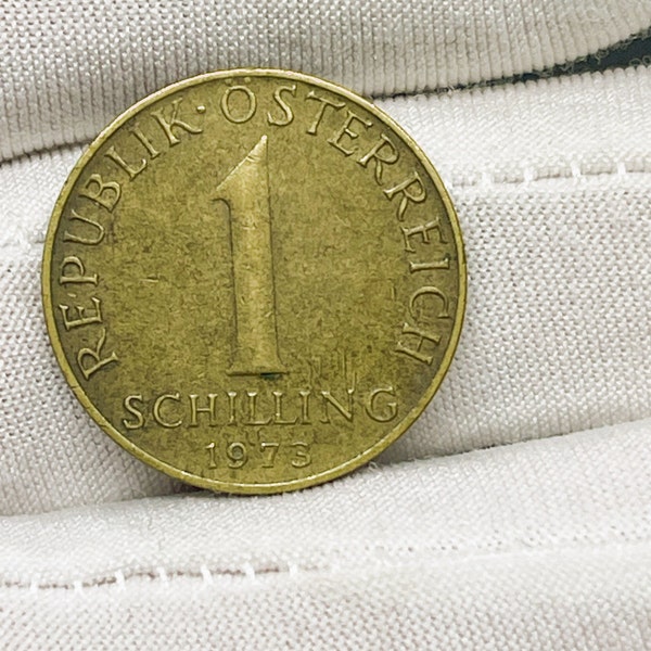 1973 Austria Coin Amazing Condition, One Schilling 1973 EIN Republik Osterreich Vintage Coin for Collectors, Gifts for Coin Collectors