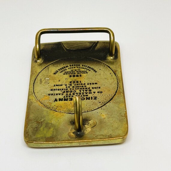 Solid Brass Vintage Belt Buckle Handmade Minted i… - image 4