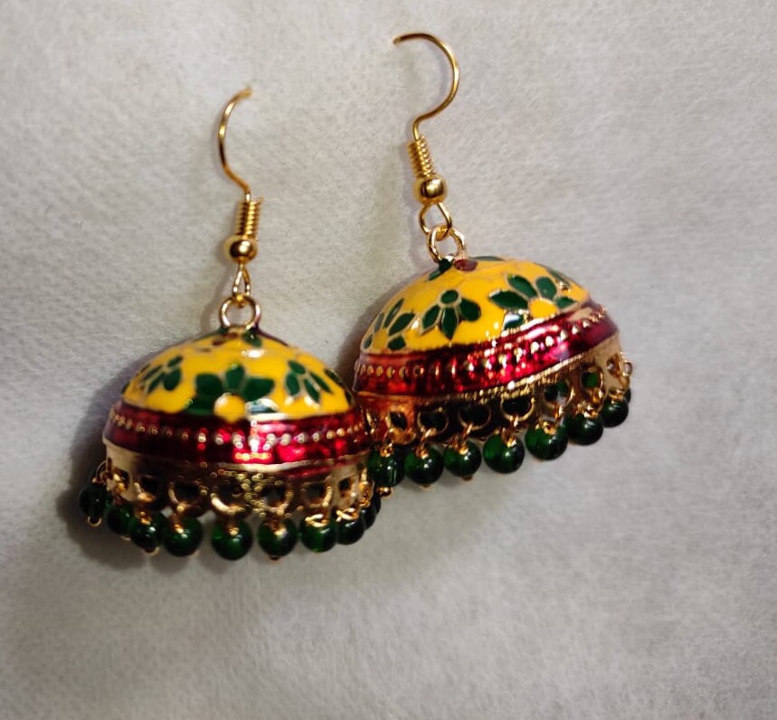 Handicrafted Jaipur Rajasthani Style Traditional Jhumka/Jhumki Etsy
