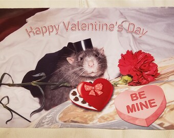 Pet Rat Gentleman Joah Valentine Card