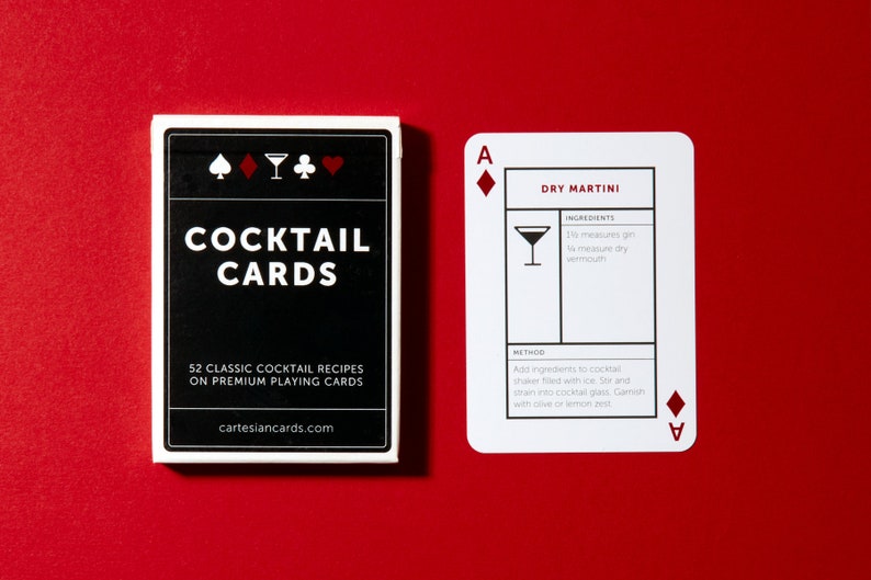 Cocktail Cards. All the cocktails you need to know, and how to make them, in one deck of quality playing cards. image 1