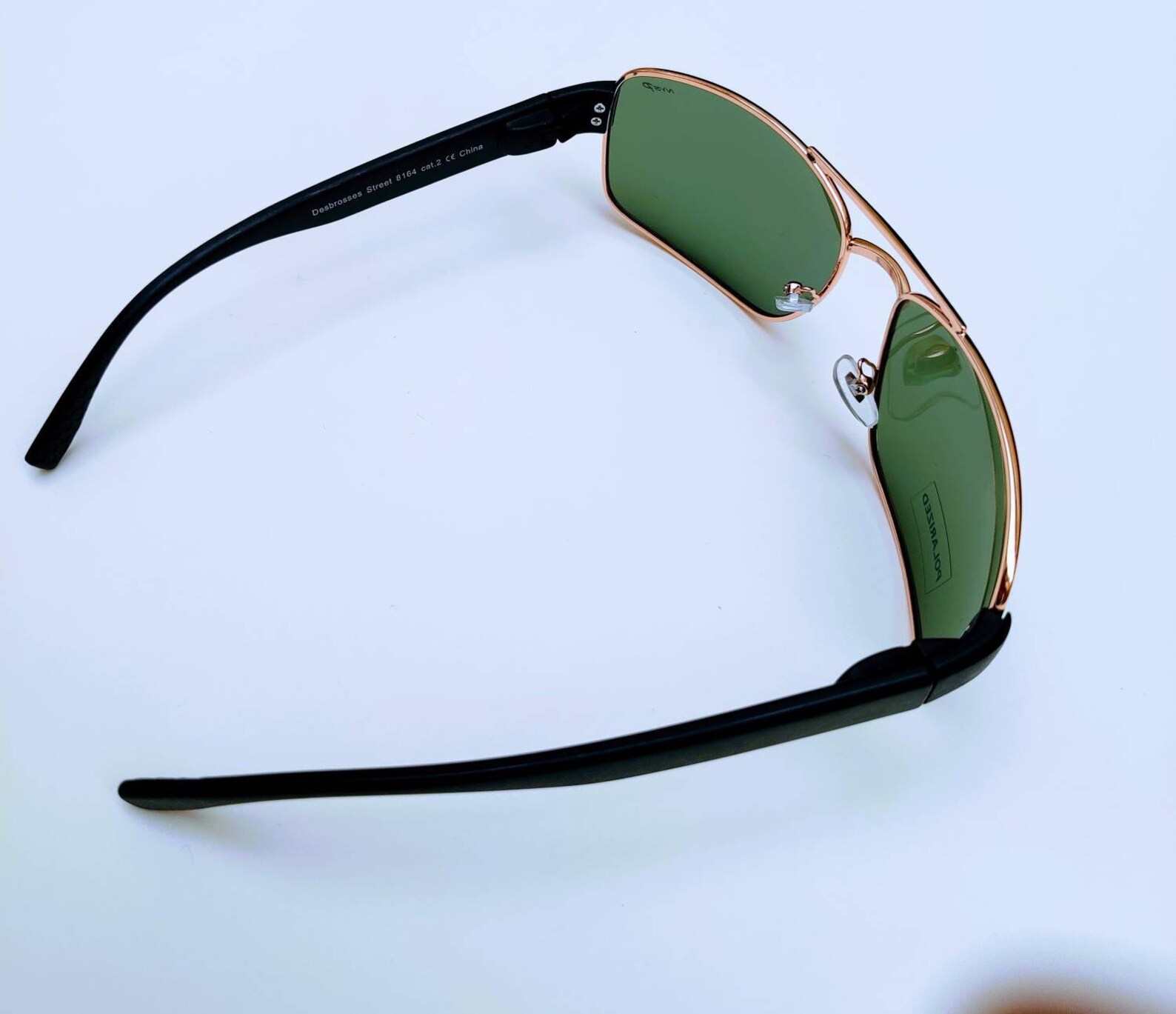 Polarized Square Emerald Green Lens Sunglasses Etsy