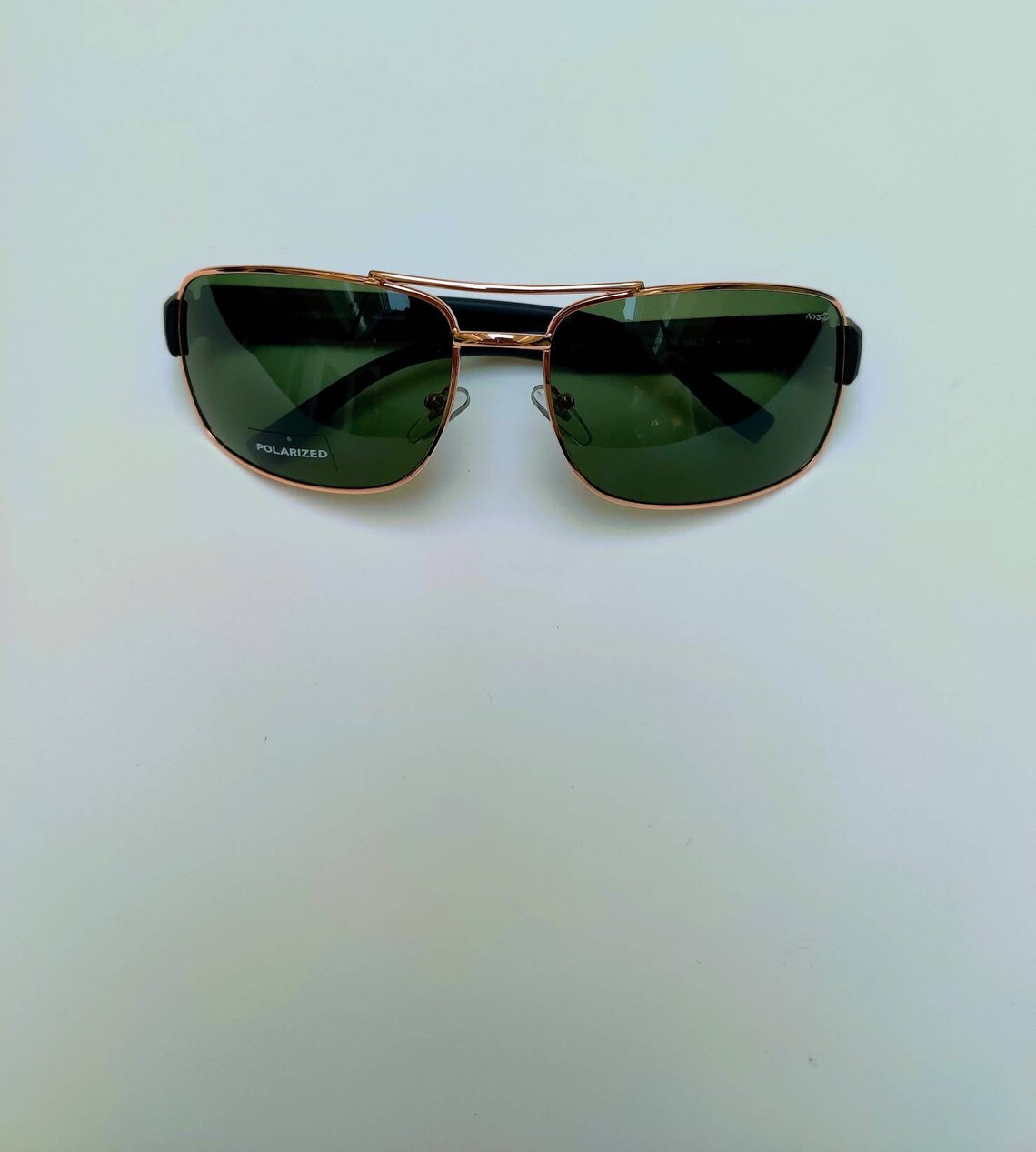 Polarized Square Emerald Green Lens Sunglasses Etsy