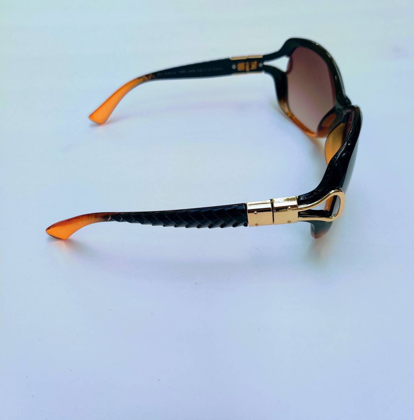 Two Tone Sunglasses: Black & Brown Frame, Brown Lens - Etsy