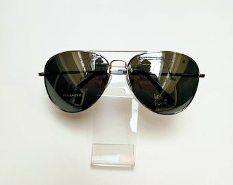 Polarized Aviator sunglasses silver metal Mirrored Lens Free Shipping as