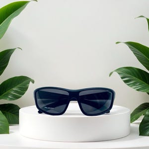 premium  Quality Sports/ Biker Black Frame ( Matte Finish )Black Lens Polarized  Sunglasses. Free Microfiber Bag. Free Shipping.