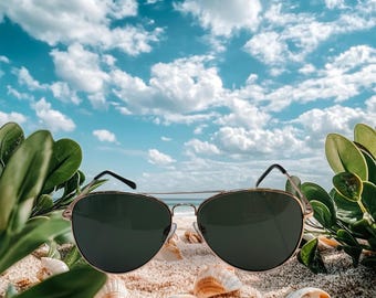 Silver Mirrored Aviator Sunglasses: Metal Frame, UV400 Protection