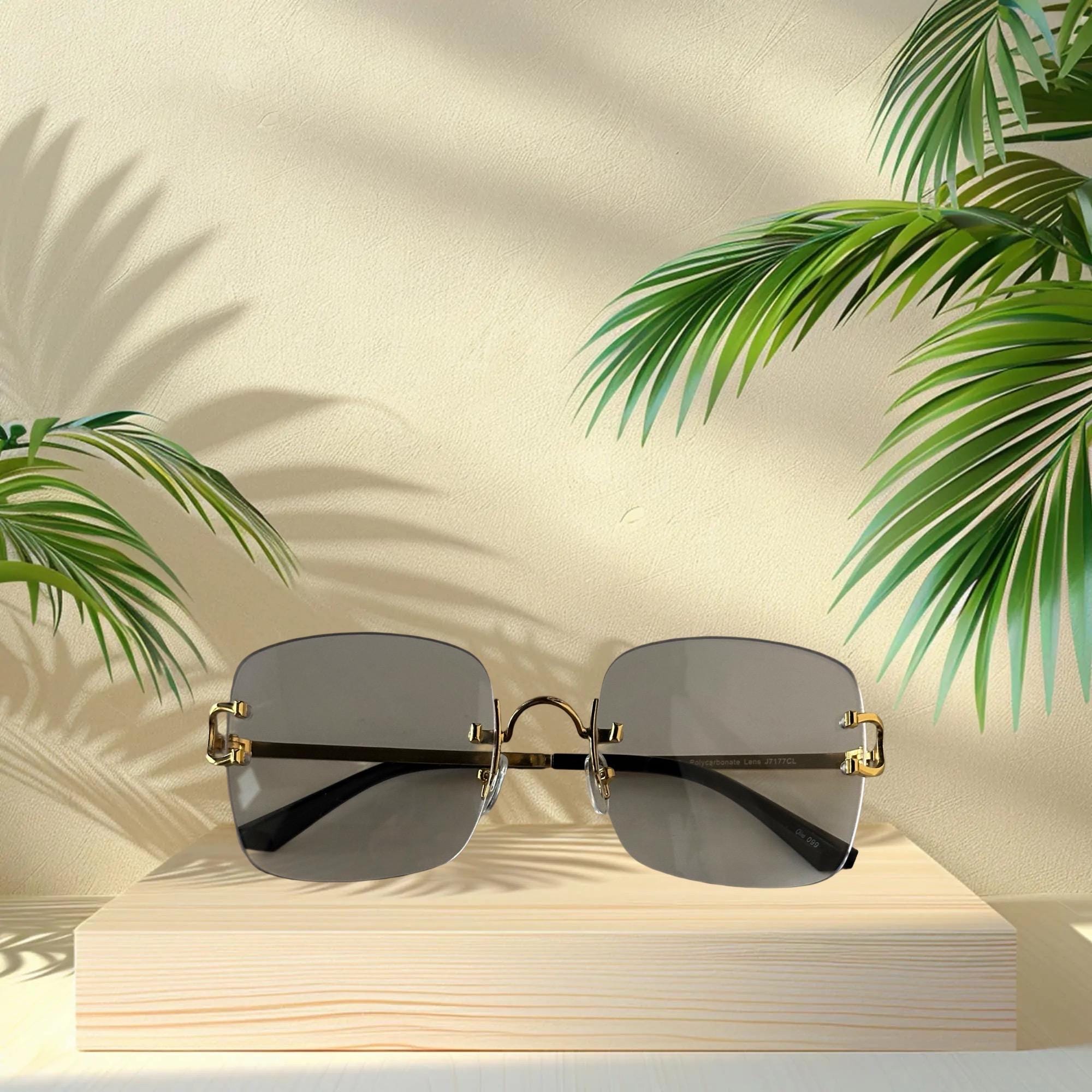 ??Oversized Square Metal Frame Sunglasses for Women Men Flat Mirrored Lens For Women Men XXL Oversized Square Frame Sunglasses Silver  main image 2