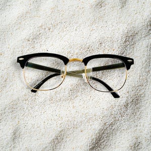 Rectangular  Gold And Black Color Full Frame Blue Light Blocker Glasses. Full Frame  Blue Light Blocker Unisex Glasses. FREE SHIPPING.