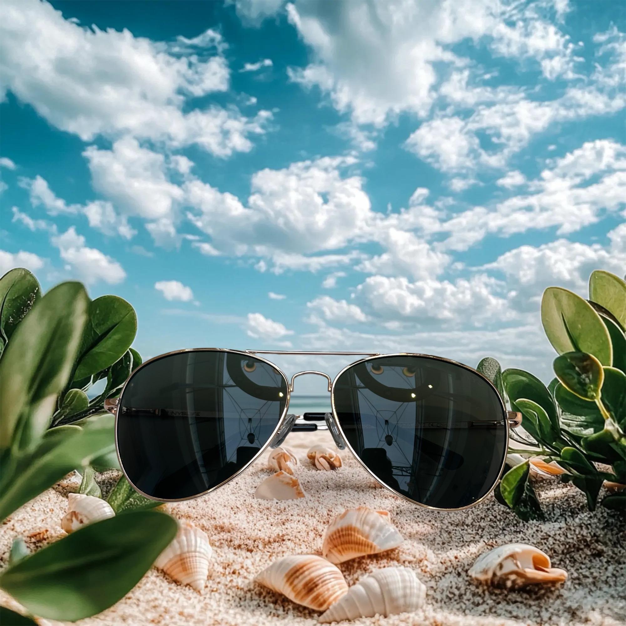 Aviator Sunglasses Metal Frame UV400 Mirrored Women Men Fashion Accessory Amazon.com: EYERNO Mirrored Aviator Sunglasses For Men Women  main image 4