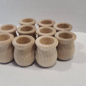 Wooden Candle Cup (set of 10) Unfinished Candle Cup