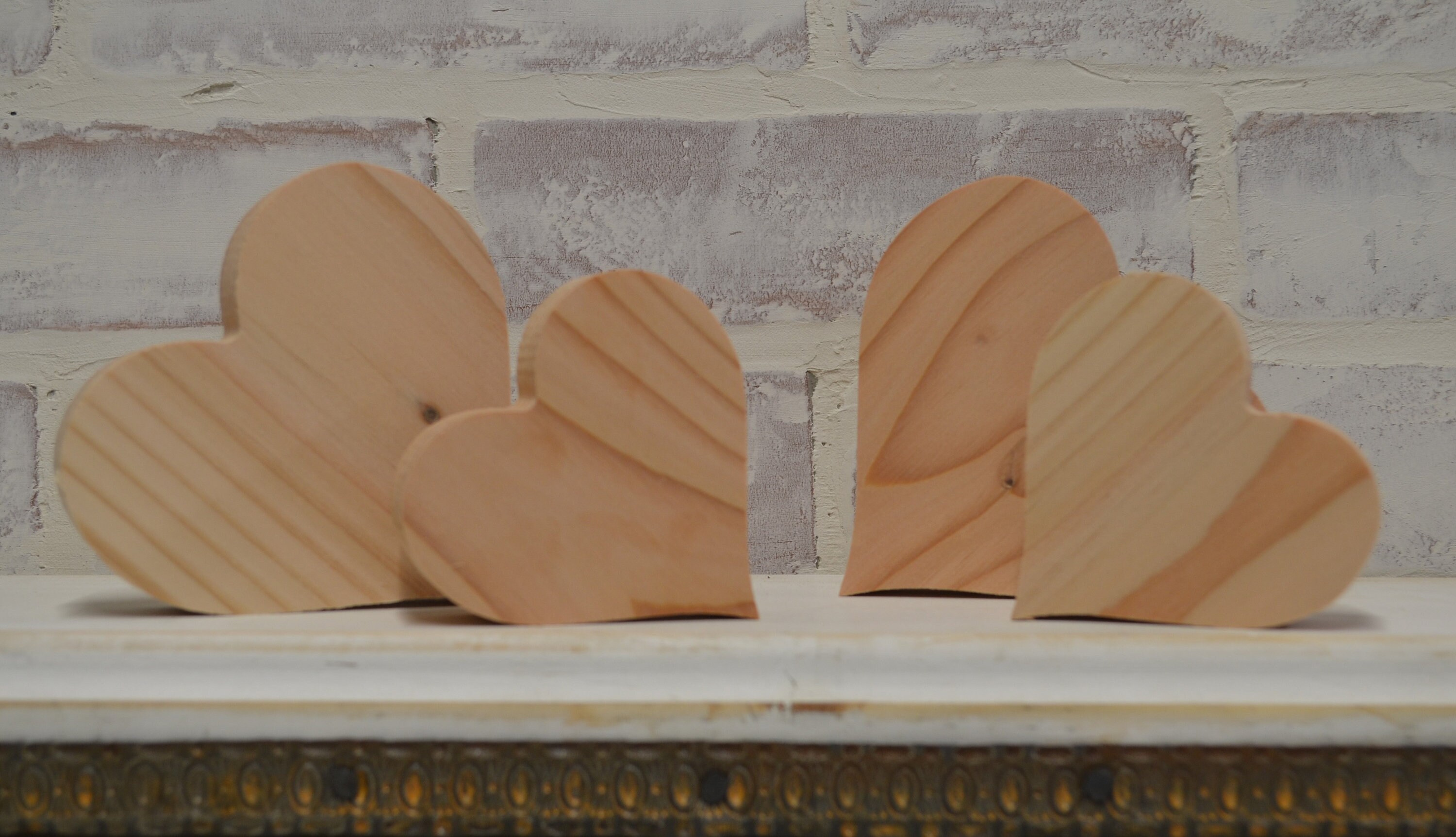 6 Unfinished Chunky Wooden Block Set Ready to Paint for Wood Crafts 