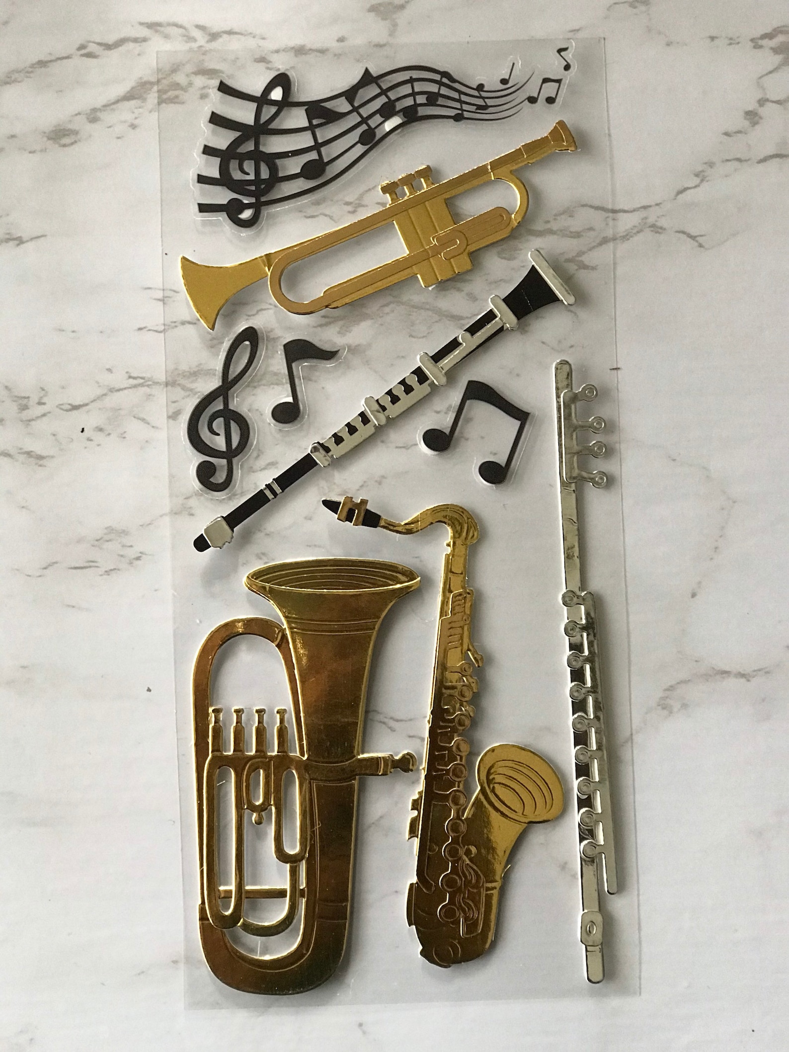Marching Band Stickers 3d Stickers Instruments Stickers Etsy