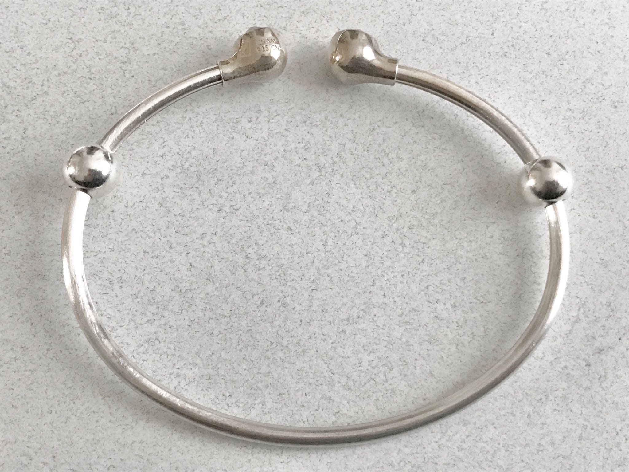 Genuine Chamilia CHAM 925 Sterling Silver Charm Bracelet Etsy