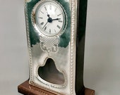 Sterling Silver Mantle Clock Italy Italian Hallmarked 925 Anniversary Birthday