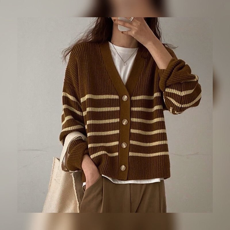 Chunky Plaid Sweater - Etsy UK