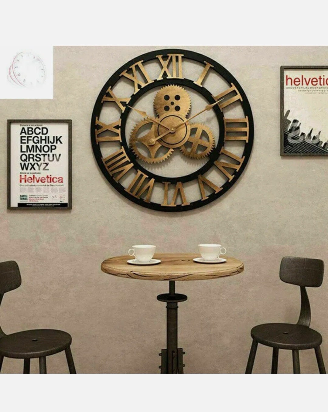 LARGE Skeleton Outdoor Garden Wall Clock Big Roman Numerals Etsy UK