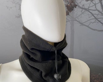 6 Pieces Winter Fleece Neck Gaiter Face Cover Unisex Breathable Balaclavas Neck Warmer with Earmuffs