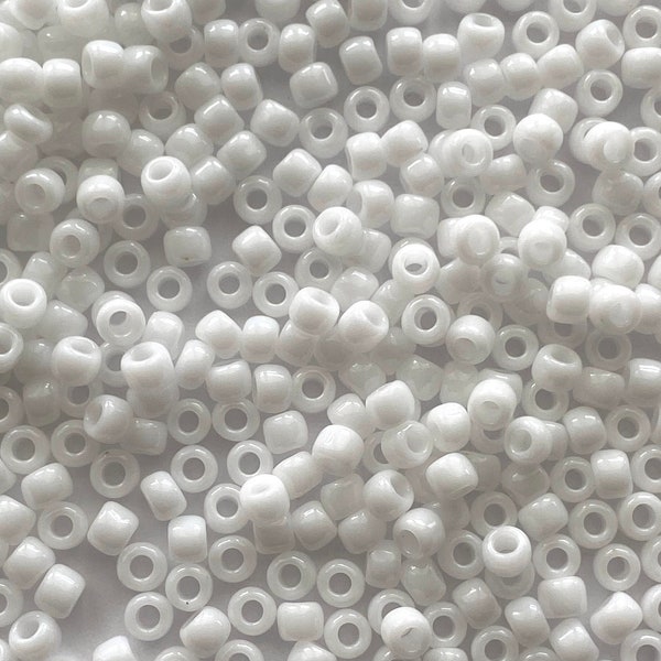 Rocailles blanches opaques n° 8 et n° 11, perles blanches Toho, TR-08-41, rocailles pour perles, rocailles essentielles pour bijoux