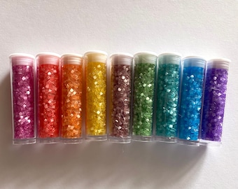 Atlas Glass Seed Beads Set: Preciosa Hex 2-Cut Beads
