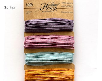 Colorful Hemp Beading Thread: .05mm Seed Bead Cord - 168 ft