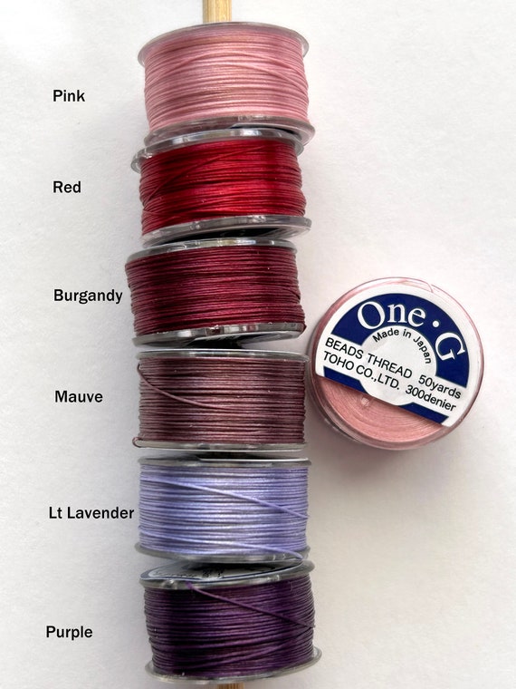 Toho One G Nylon Beading Thread: Anti Tangle, Strong String (50 Yards)