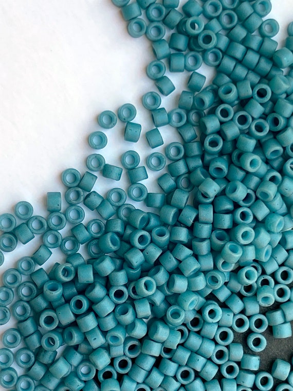 Shale 11 Delica Beads, Matte Blue Grey Beads, DBL-0792, Tiny Large Hole  Blue Seed Beads, Delica Blue Beads, Precision Beads 