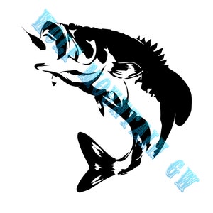 largemouth bass digital download svg png jpg