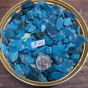 Half pound of tumbled Leland Blue