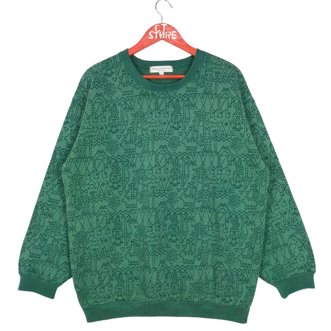 【送料&関税込】Maison KitsunAC Flowers Military Green Sweat VARSITY HALF ZIP COMFORT SWEATER | Maison Kitsuné