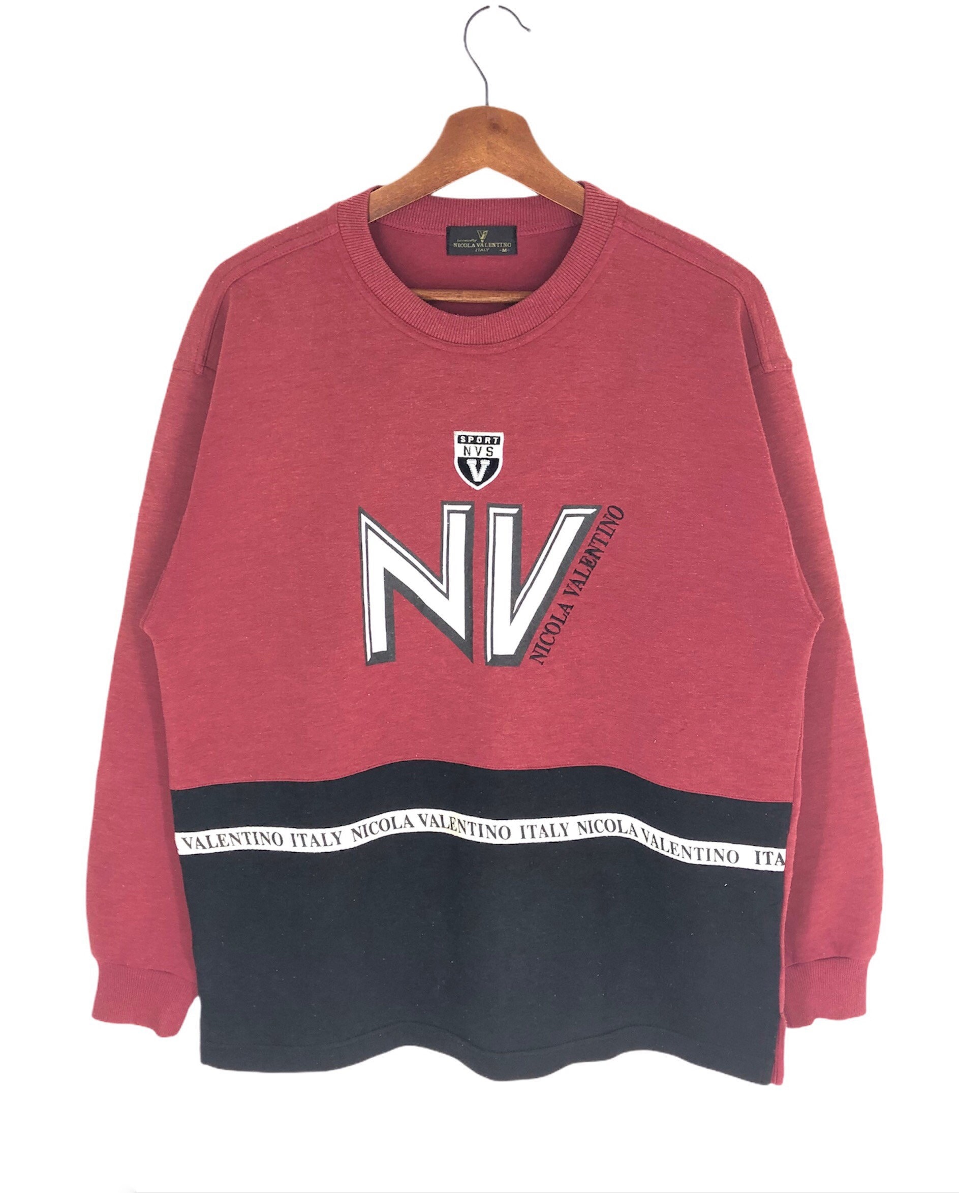 Vintage Nicola Valentino Sport Crewneck Sweatshirt Size M Nicola 