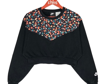 women's nike sportswear heritage crop crew sweatshirt