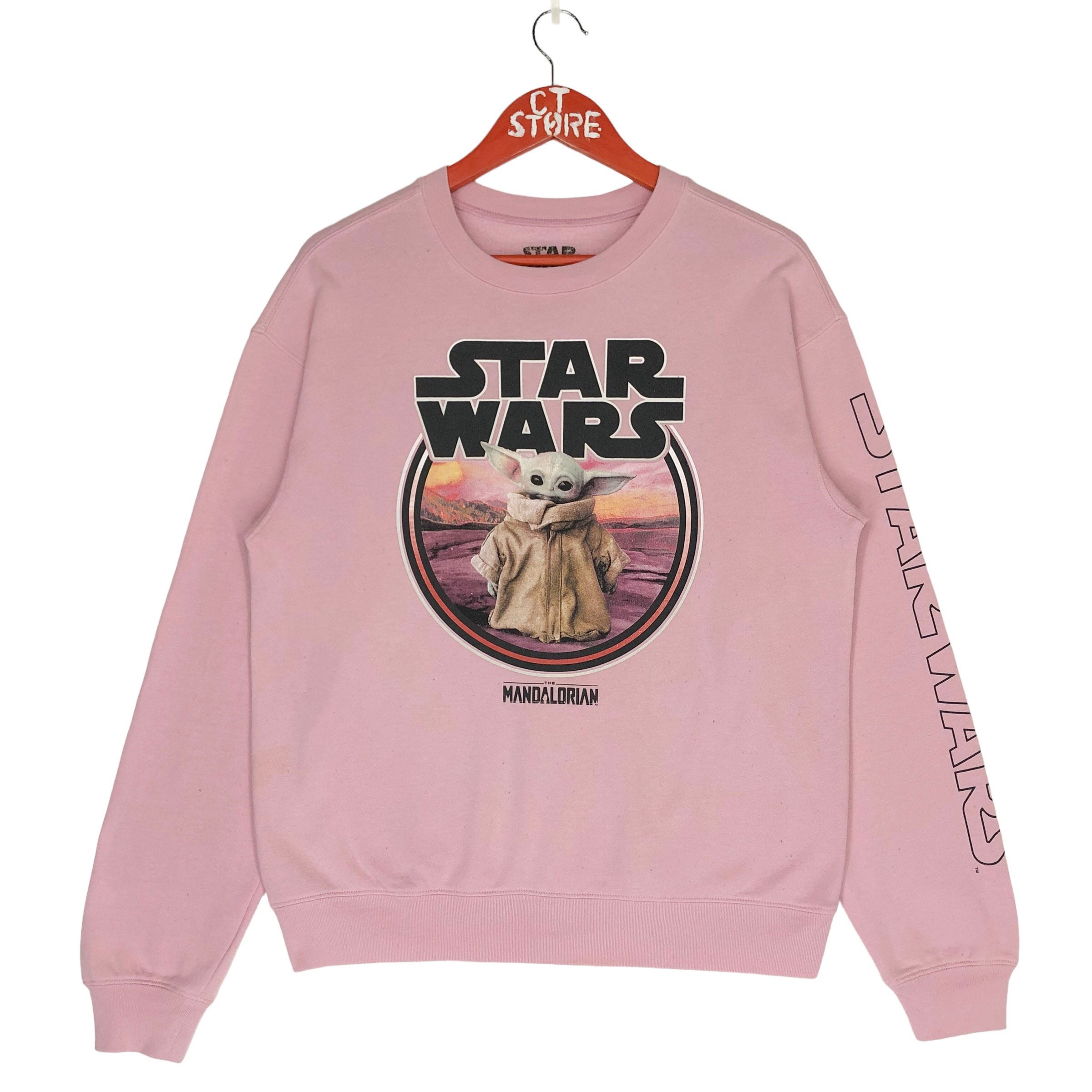 Star Wars Mandalorian Crewneck Sweatshirt Big Logo Pink Color Star Wars  Sweater Size S - Etsy