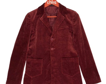 Chaqueta de terciopelo vintage de Yohji Yamamoto - Roja, Talla S